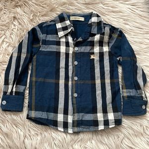 Burberry Checkered Button Down Shirt